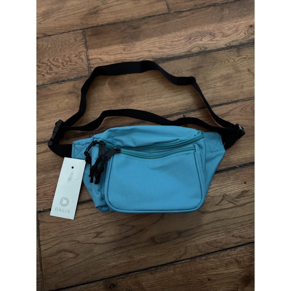 New DALIX Fanny Pack Money Pouch Unisex Aqua Blue Nautical Adjustable